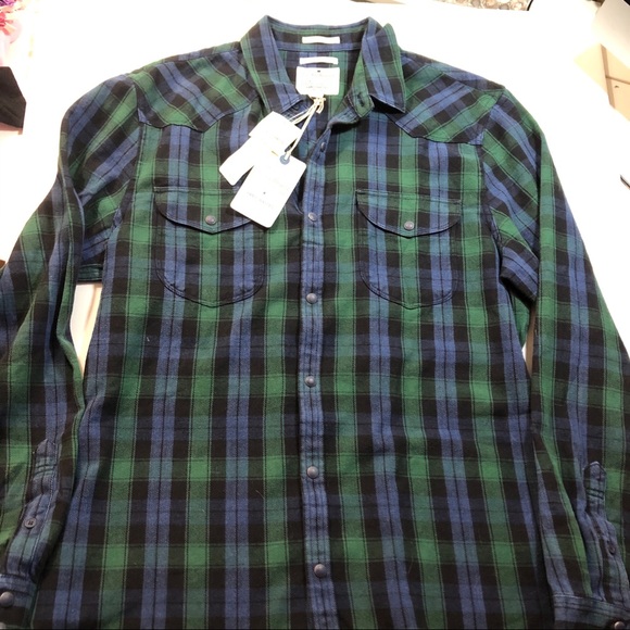Lucky Brand Other - Lucky Brand.Men’s plaid long sleeve-True Indigo. M